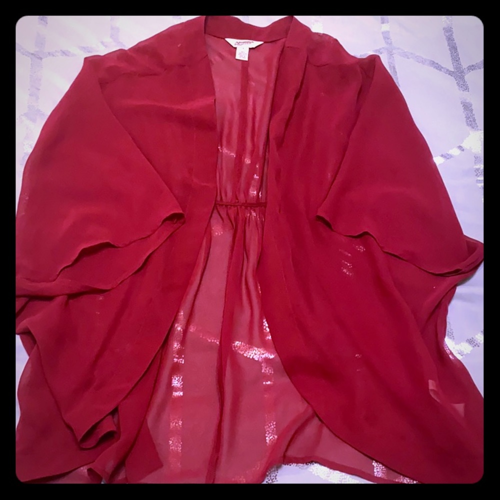 Maroon Sheer Wrap